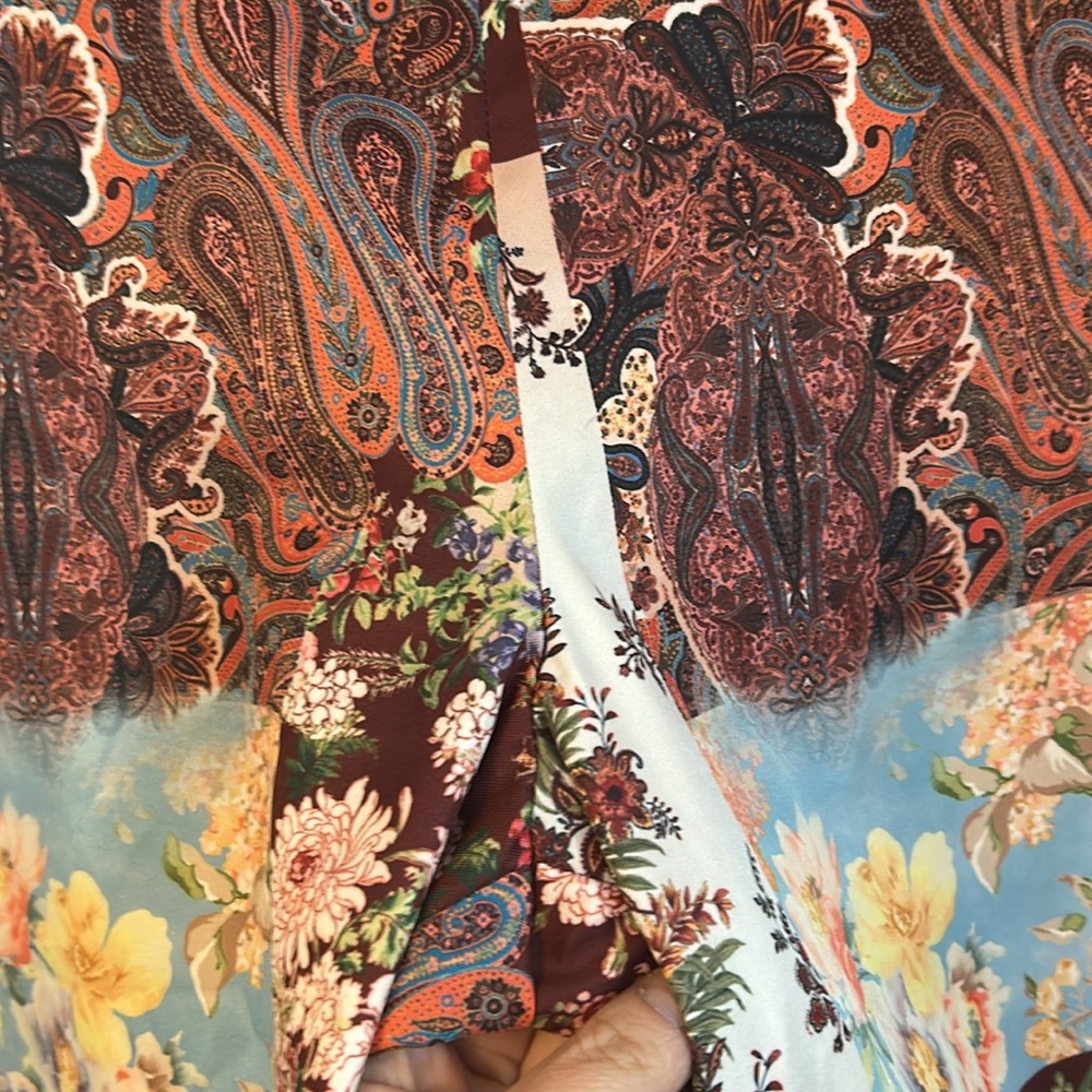 Boston Proper Patchwork Mixed Prints Floralpaisle… - image 6